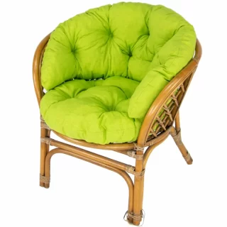 Poduszka na fotel Ratanowy jednokolorowy MALIBU Limonka 