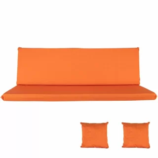 Poduszki na Huśtawkę Ogrodową RAVENNA 180cm + Jaśki Pomarańczowe
