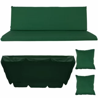 Poduszki na Huśtawkę Ogrodową RAVENNA 180cm Zestaw Zielony