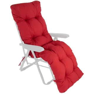 Poduszka na Leżak Fotel Ogrodowy MALIBU Czerwony